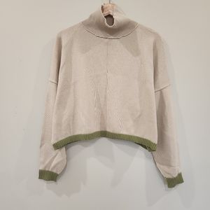 Kindly the label Morning Dip size M oversized crop knit sweater
